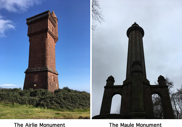 The Airlie Monument and The Maule Monument